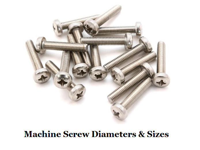 Machine Screw Diameters Chart and Unified National Thread Sizes